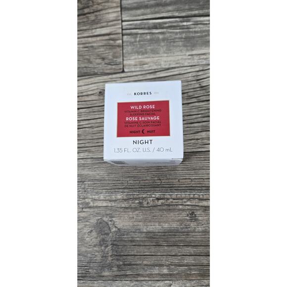 Korres WILD ROSE NIGHT Vitamin C Brightening Sleeping Facial, 1.35 oz. NIB lot 2 - Picture 1 of 2